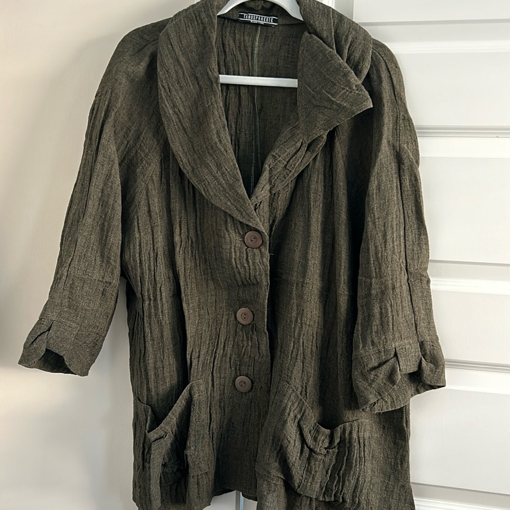 Transparente Black Label Lightweight Crinkle Line… - image 1